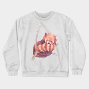 Sleepy Red Panda Crewneck Sweatshirt